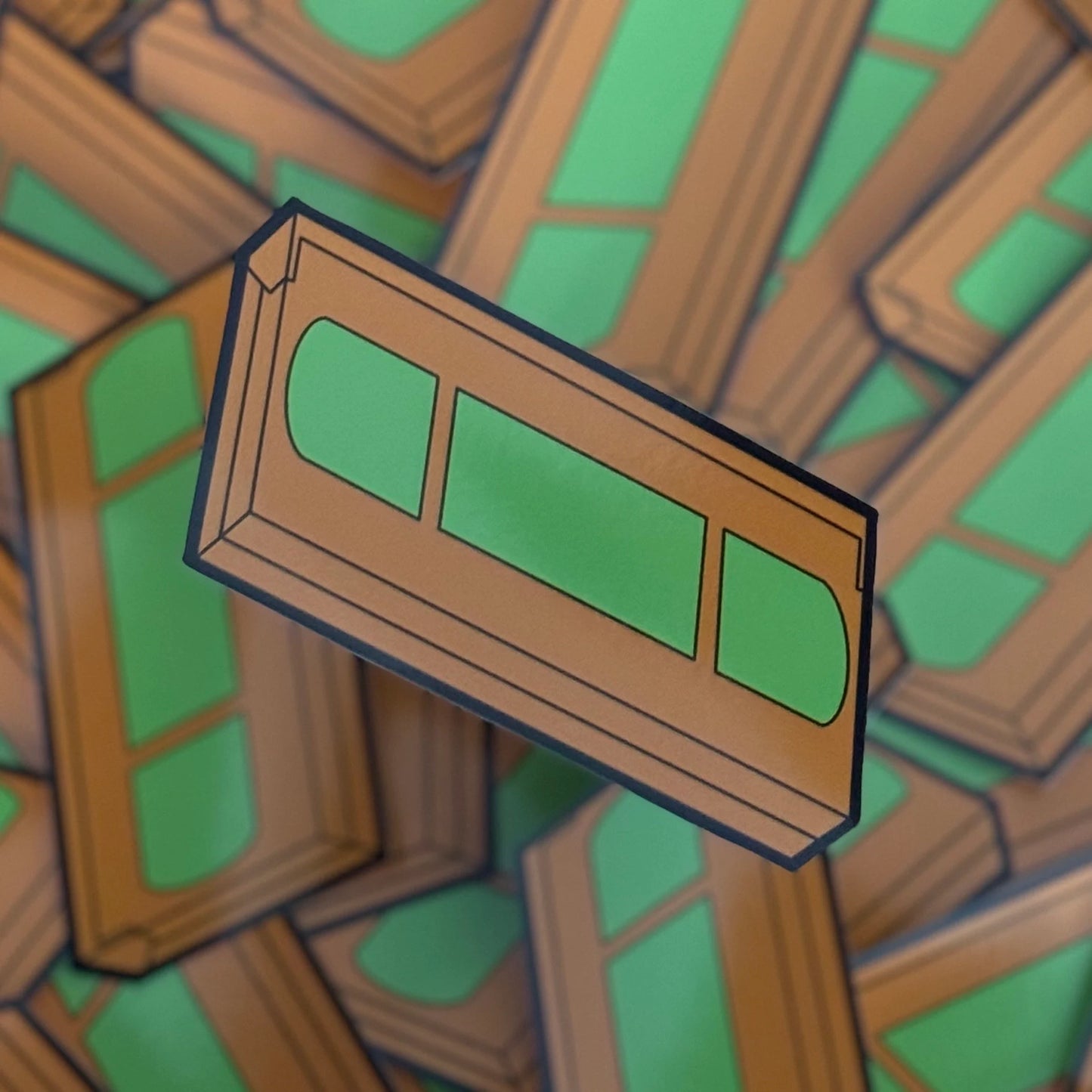 Retro VHS Window Static Cling