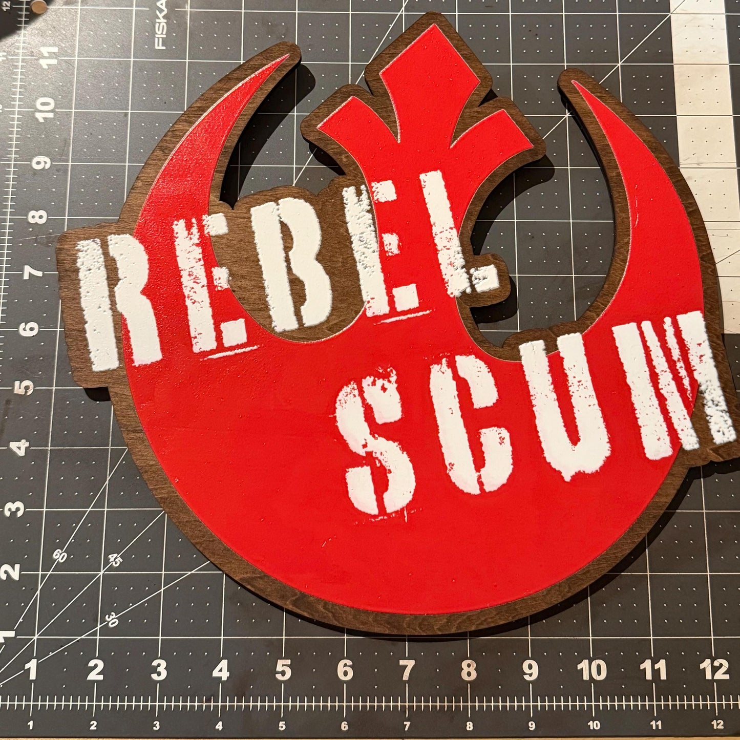 REBEL SCUM Wood Sign – LARGE 12" x 11" - Star Wars