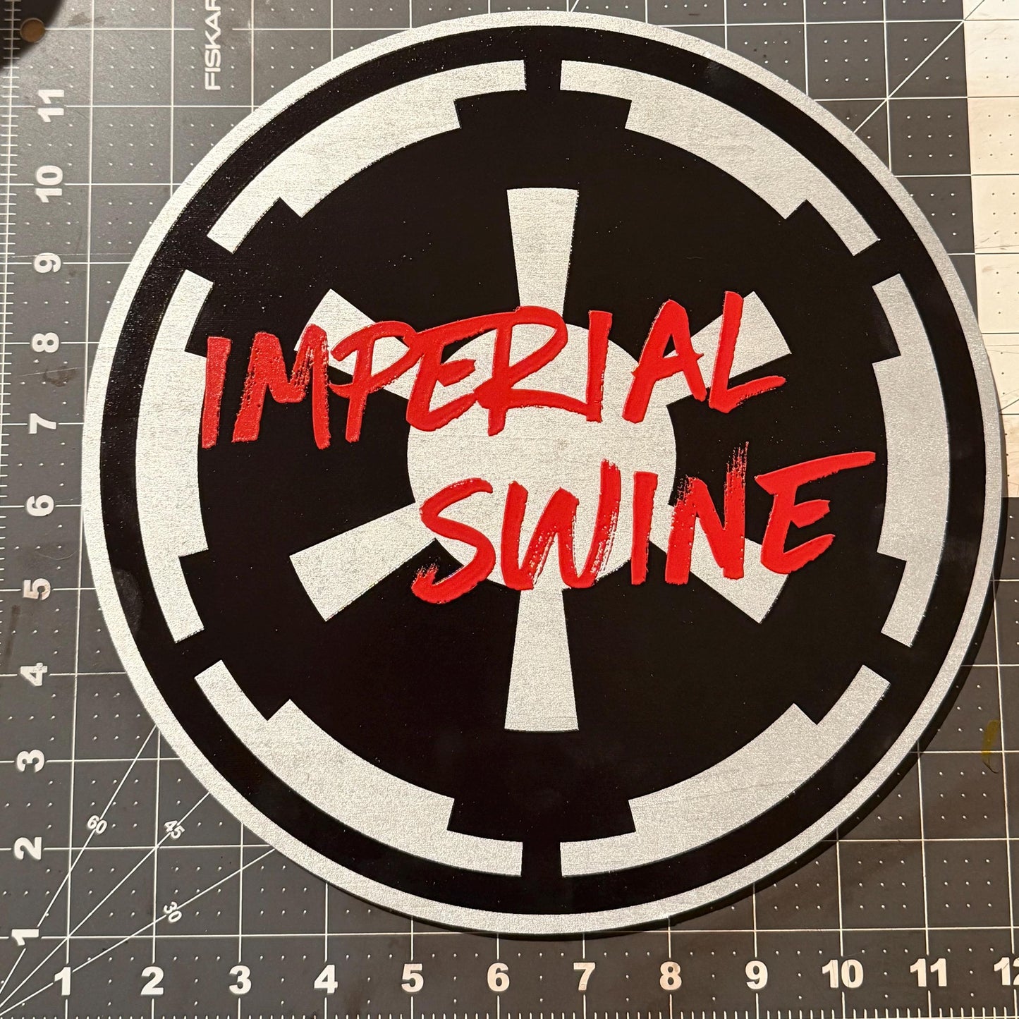Imperial Swine Wood Sign – LARGE 11" x 11" - Star Wars