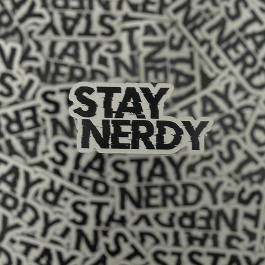 Stay Nerdy 3” x 1.48” magnet