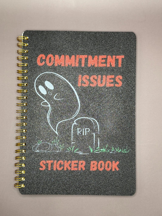 Quirky Commitment-Phobe Sticker Collection Organizer