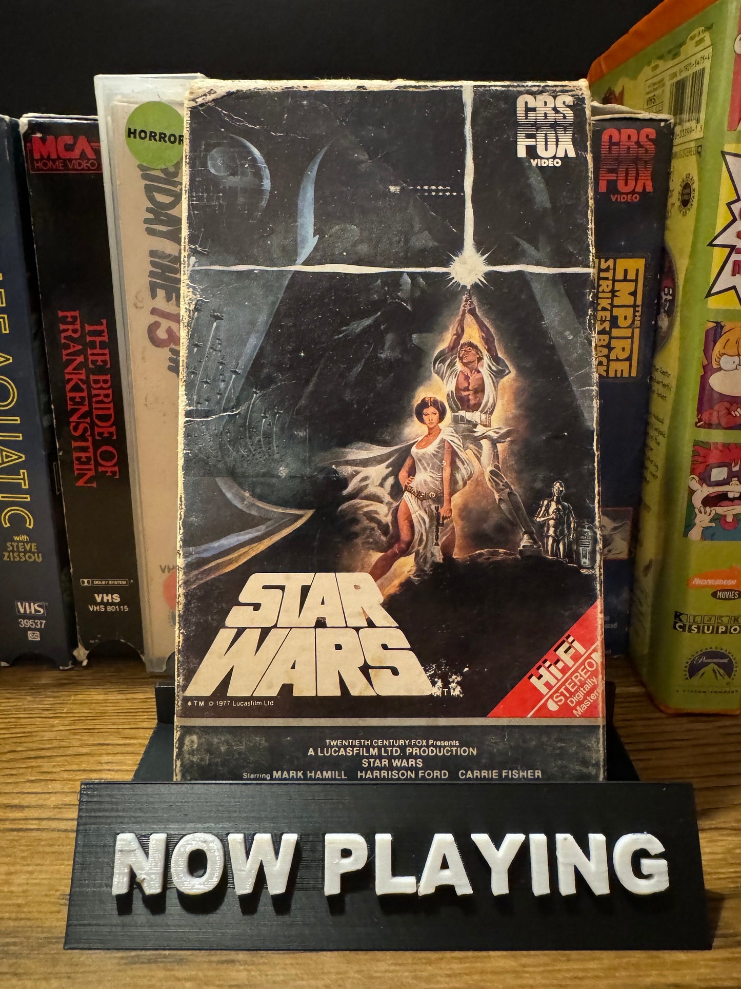 Movie Display Holder| Holds VHS, DVD, BluRay, and Video Games