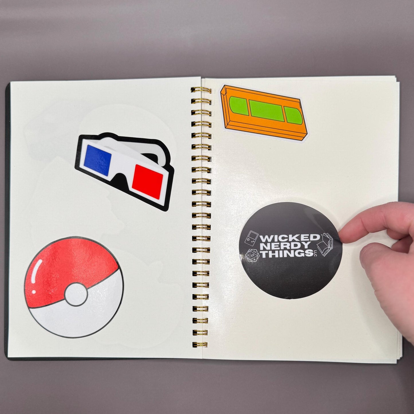 Quirky Commitment-Phobe Sticker Collection Organizer