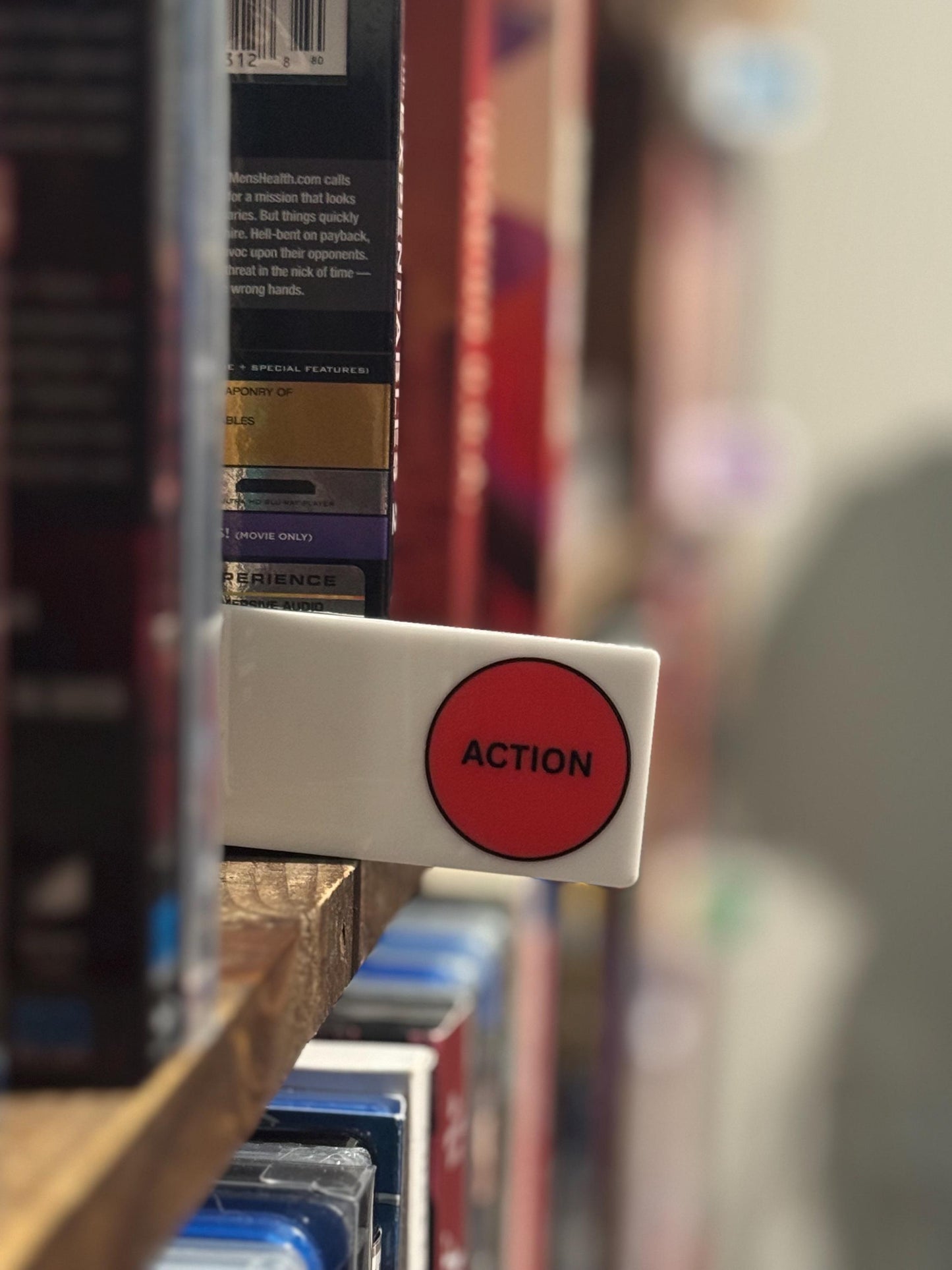 Movie Collection Dividers | Genre Shelf Organizer | Physical Media Display | Film Lover Gift