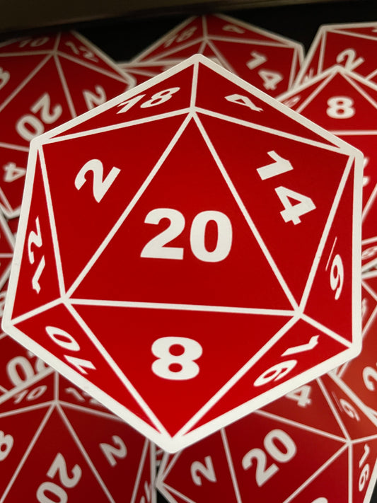 D20 3 inch magnet